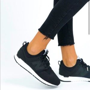 New Balance 247, black and white, W 7.5